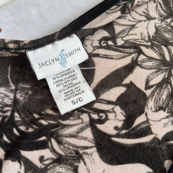 90’s Y2K Women’s Whimsigoth Witchy‎ Boho Abstract Floral Tapestry Stretch Top S - Picture 8 of 9